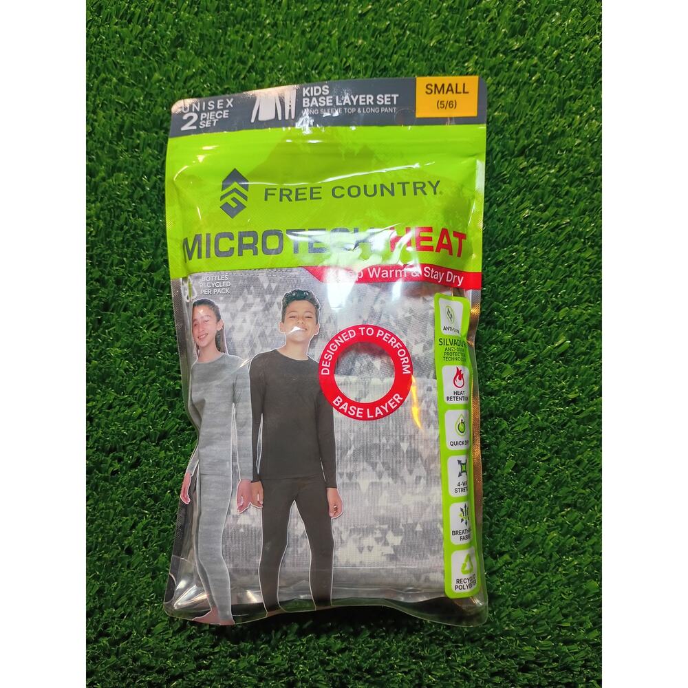 Free Country Kid's Microtech Heat Base Layer Set NWT sm